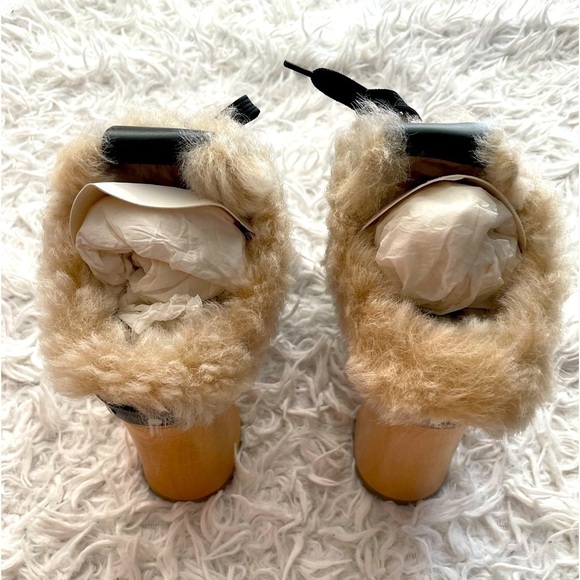 Miu Miu Winter Platform Mules in Black NWT - Picture 8 of 15